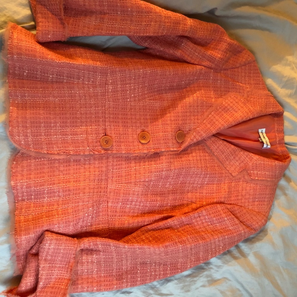 Gerard Darel pink tweed jacket